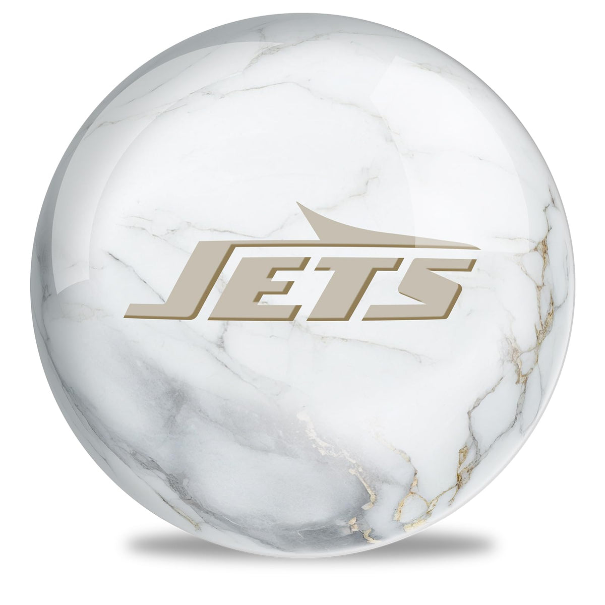On The Ball Bowling NFL New York Jets Undrilled Bowling Ball (Marble) - view 2