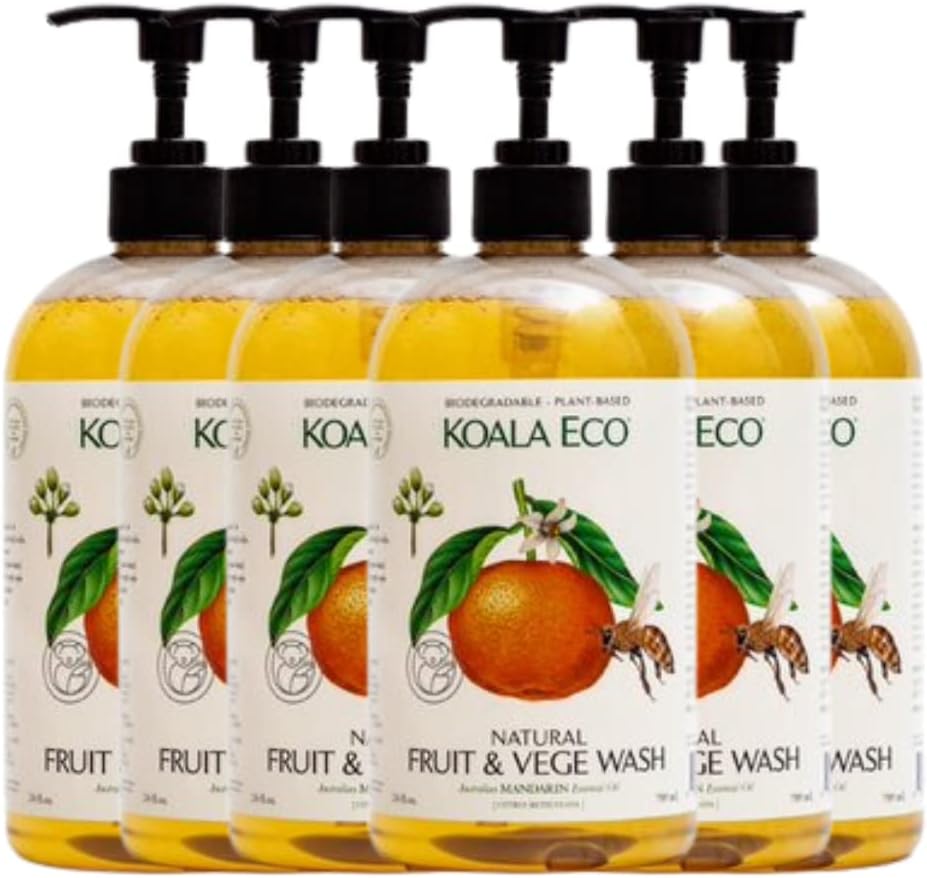 Koala Eco Mandarin Fruit & Vegetable Wash, 16.9 fl oz (Case of 6)