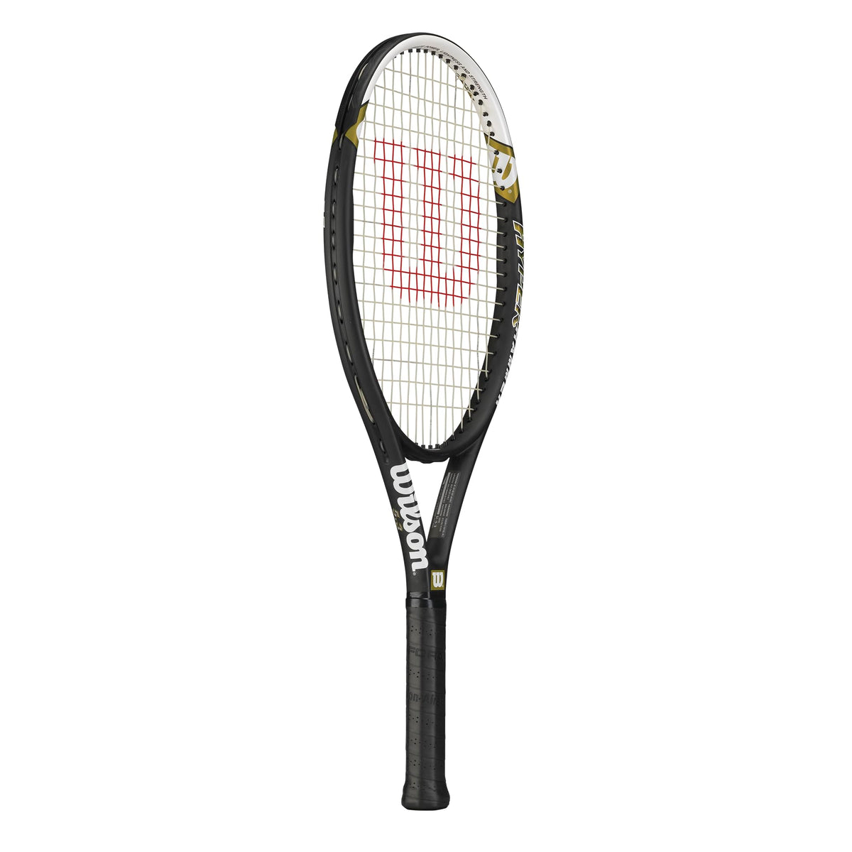 Wilson Hyper Hammer 5.3 Tennis Racket Strung, Black/White, 4 Inch Grip - alternate view 1