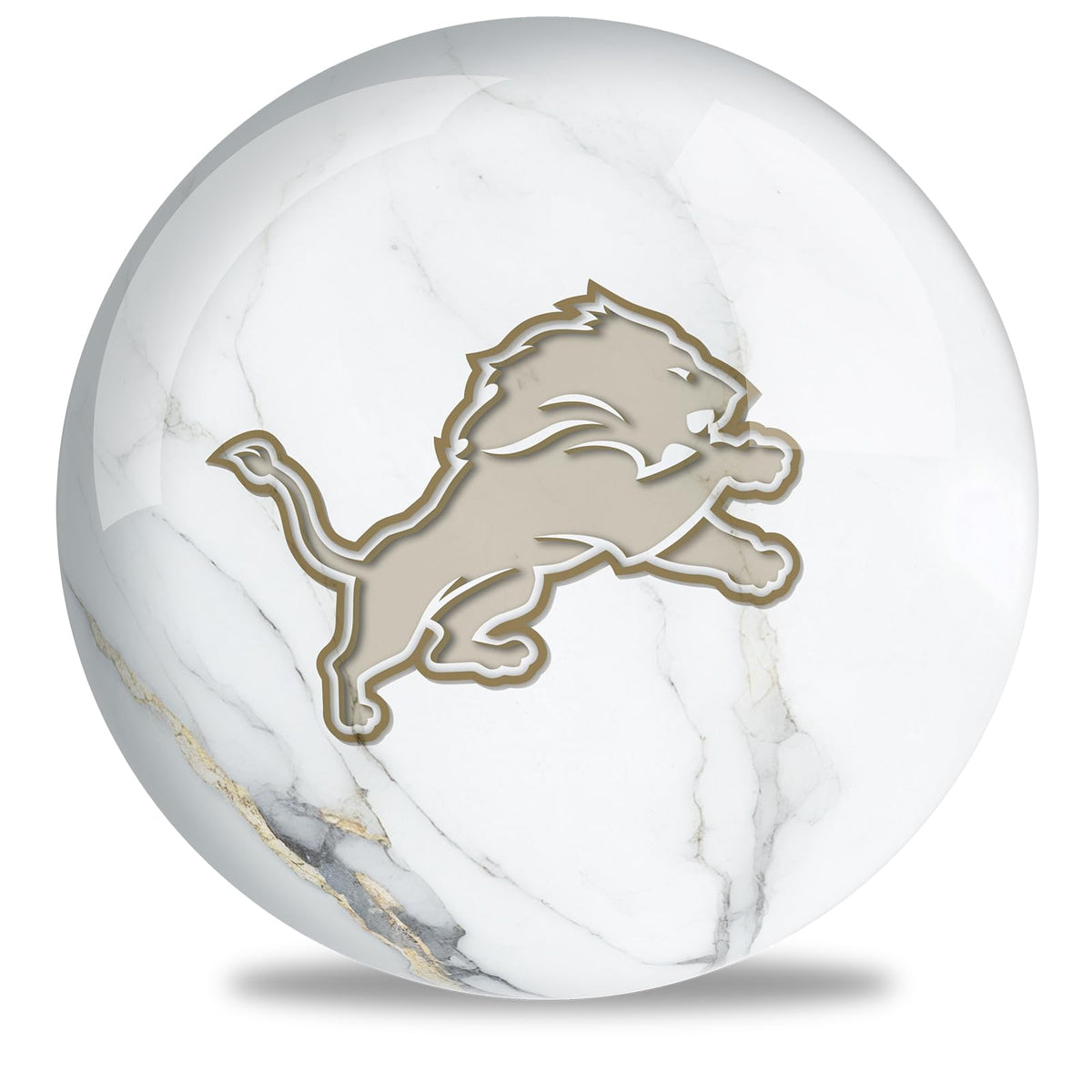 On The Ball Bowling NFL Detroit Lions Undrilled Bowling Ball (Marble) - view 2