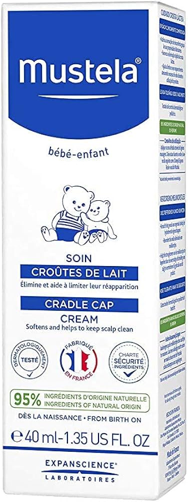 Mustela Cradle Cap Cream, 1.35 oz