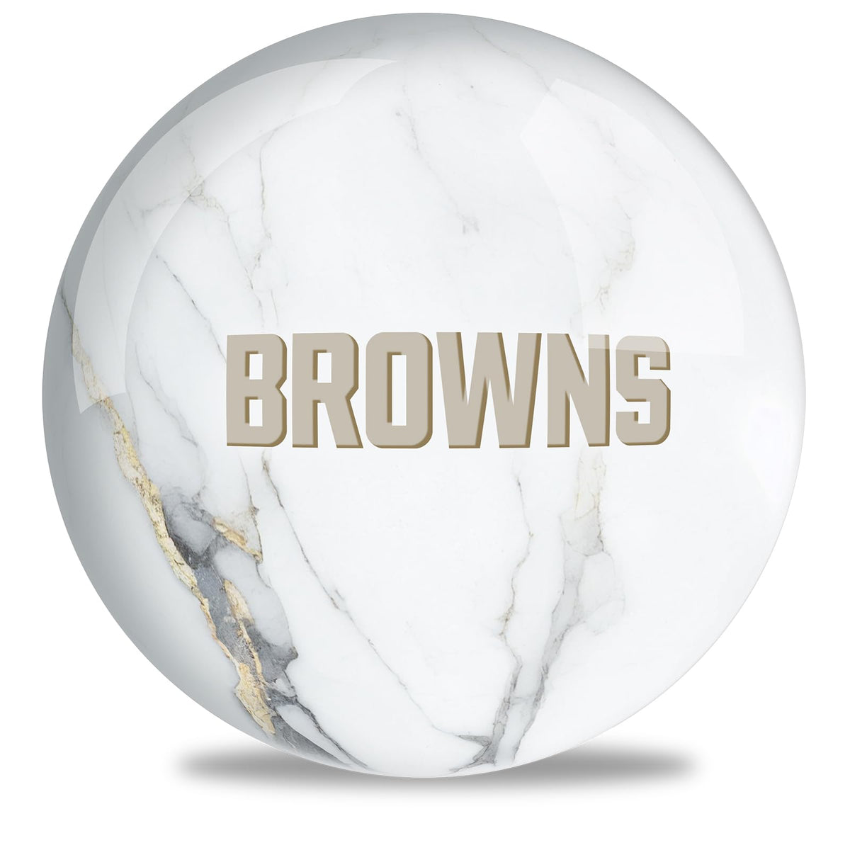 On The Ball Bowling NFL Cleveland Browns Undrilled Bowling Ball (Marble) - view 1