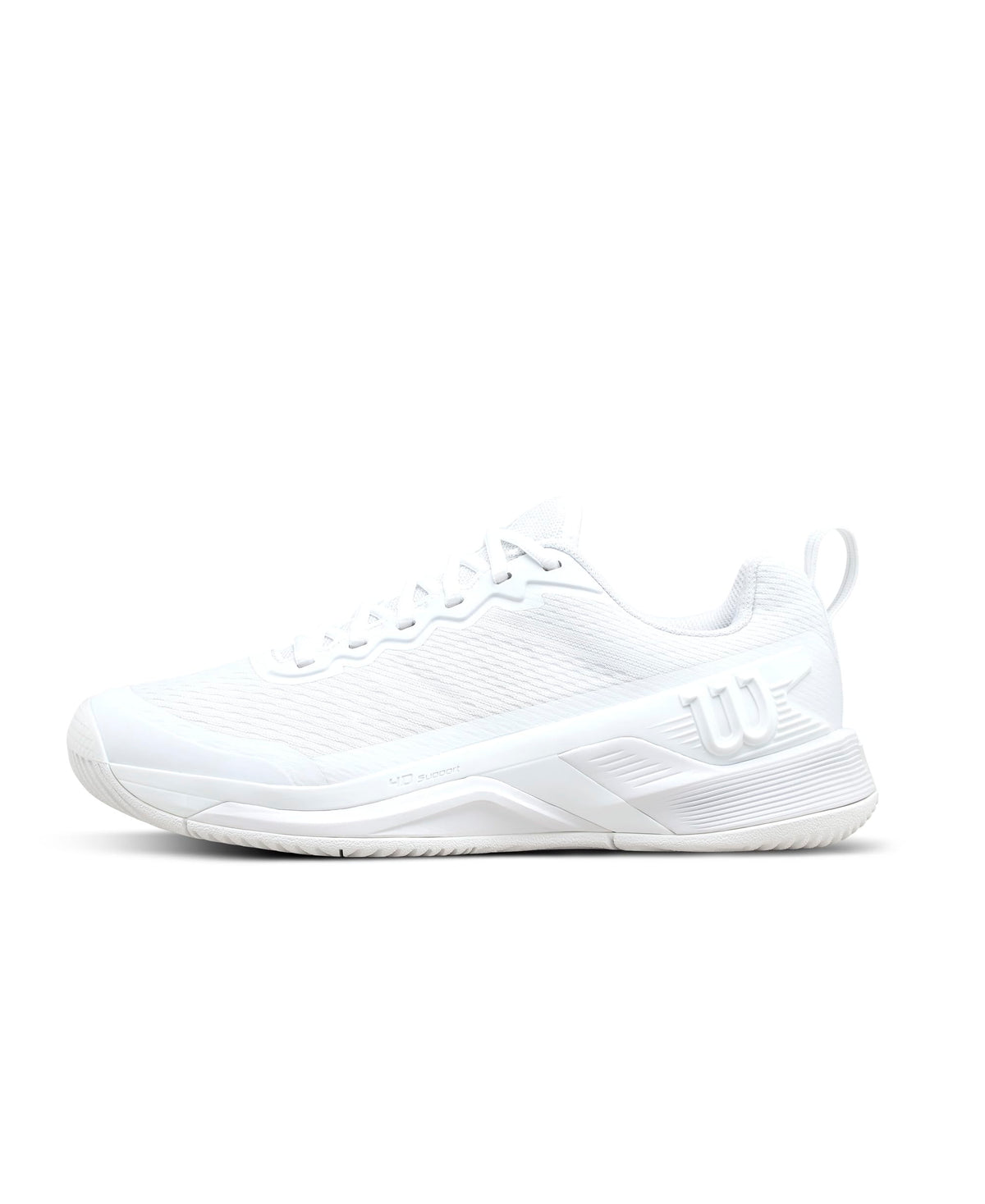 Wilson Rush Pro 4.5 Wide Toe Box Mens Tennis Shoes, White - main view