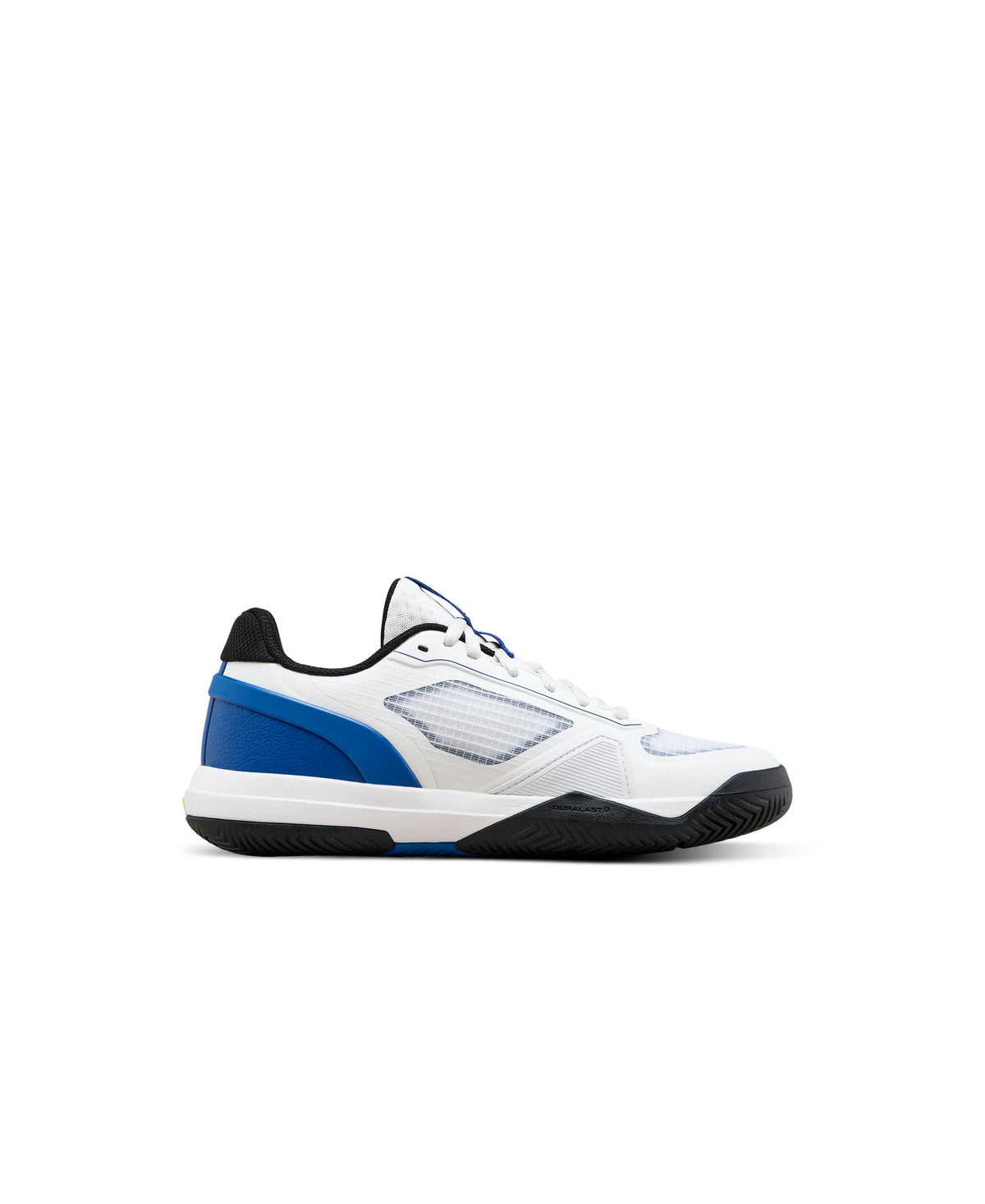 Wilson Rush Pro 5 Junior Tennis Shoes, White/Deja Vu Blue/Safety Yellow - alternate view 1