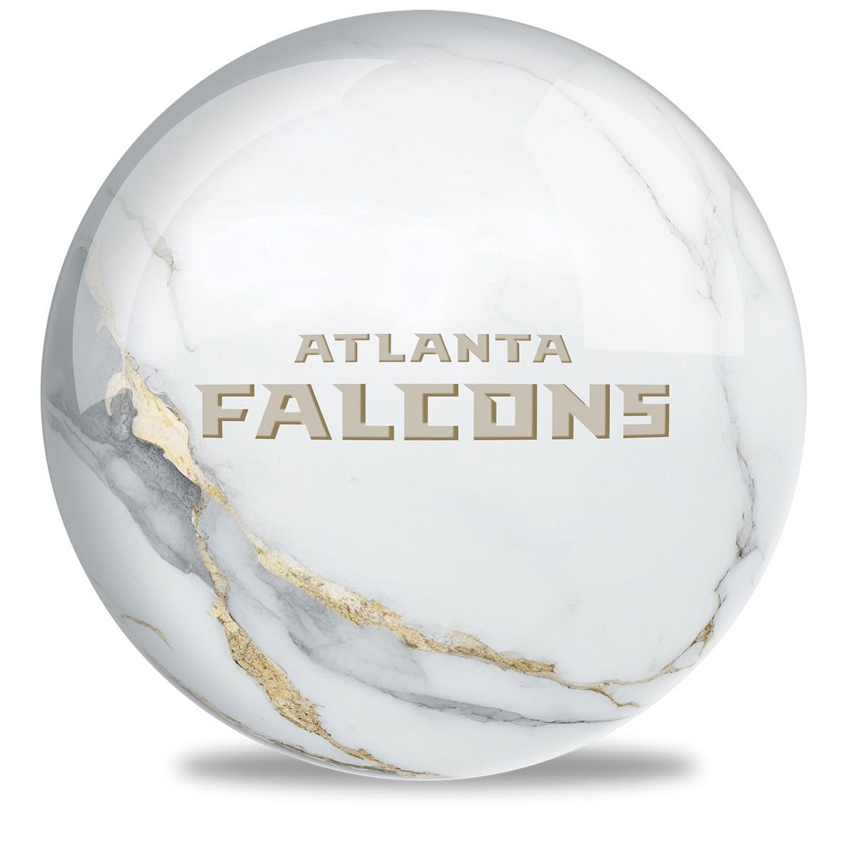 On The Ball Bowling NFL Atlanta Falcons Undrilled Bowling Ball (Marble) - view 1