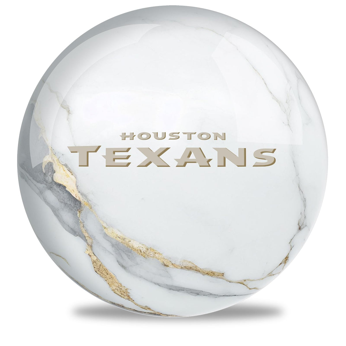 On The Ball Bowling NFL Houston Texans Undrilled Bowling Ball (Marble) - view 1