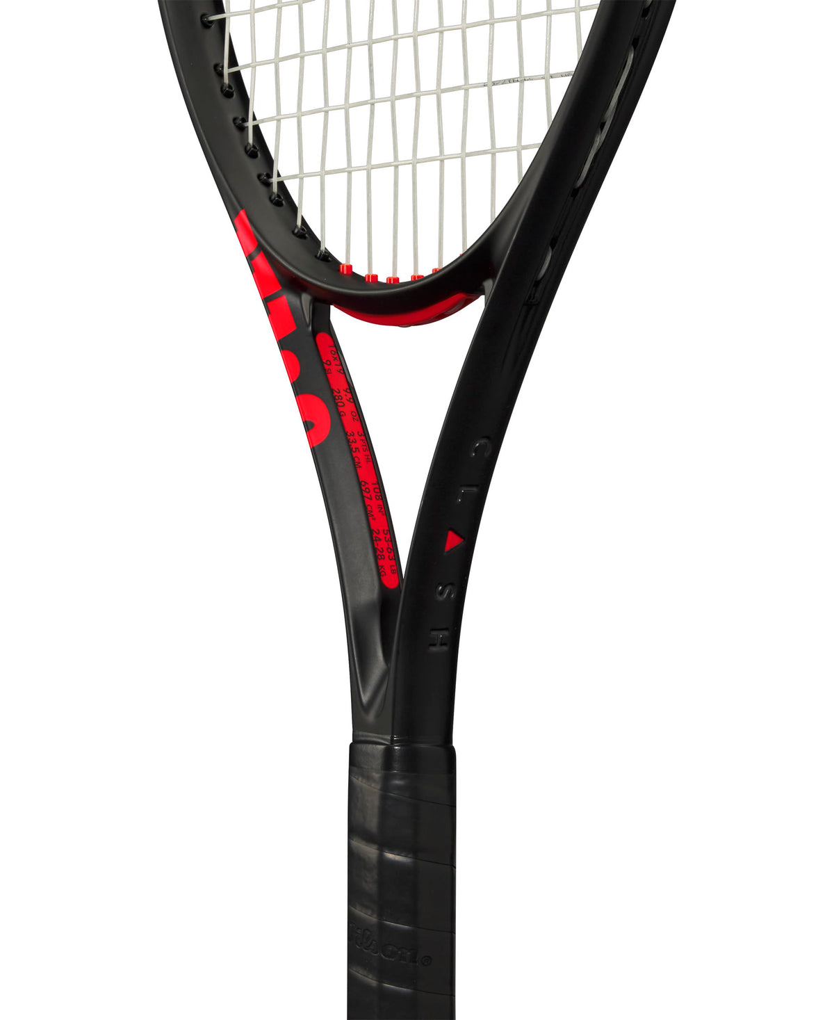 Wilson Clash 108 V3 Tennis Racket, Unstrung in Black - alternate view 5