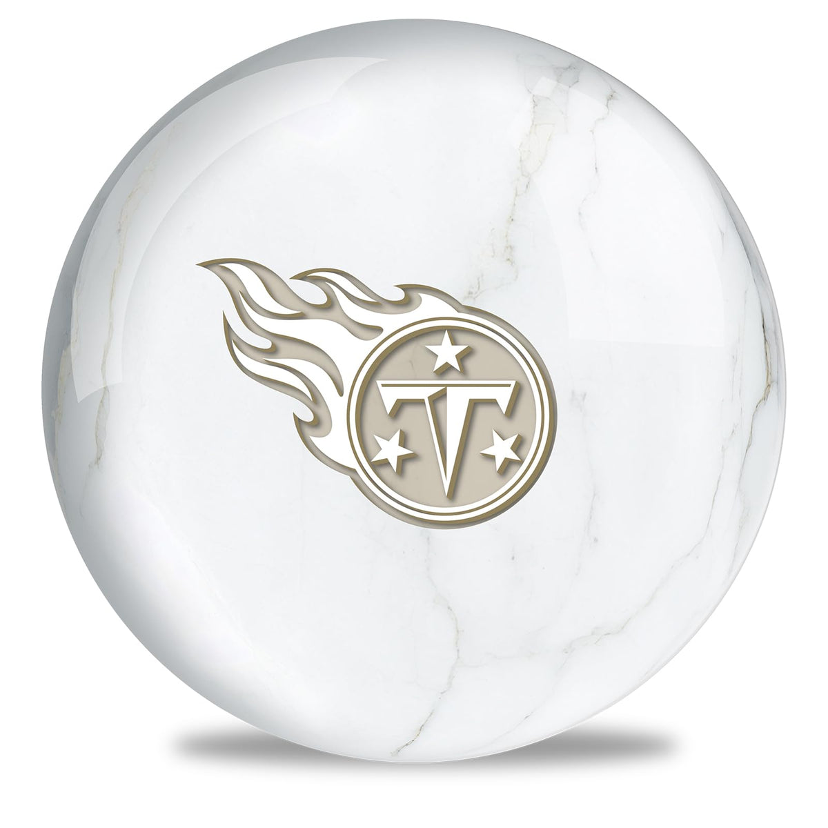 On The Ball Bowling NFL Tennessee Titans Undrilled Bowling Ball (Marble) - view 2