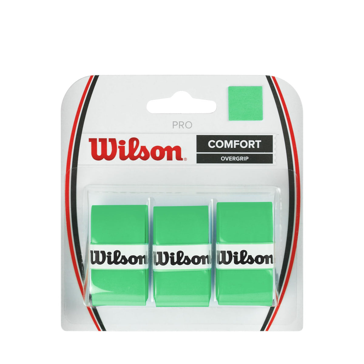 Wilson Pro Tennis Overgrip 3 Pack, Green - main view
