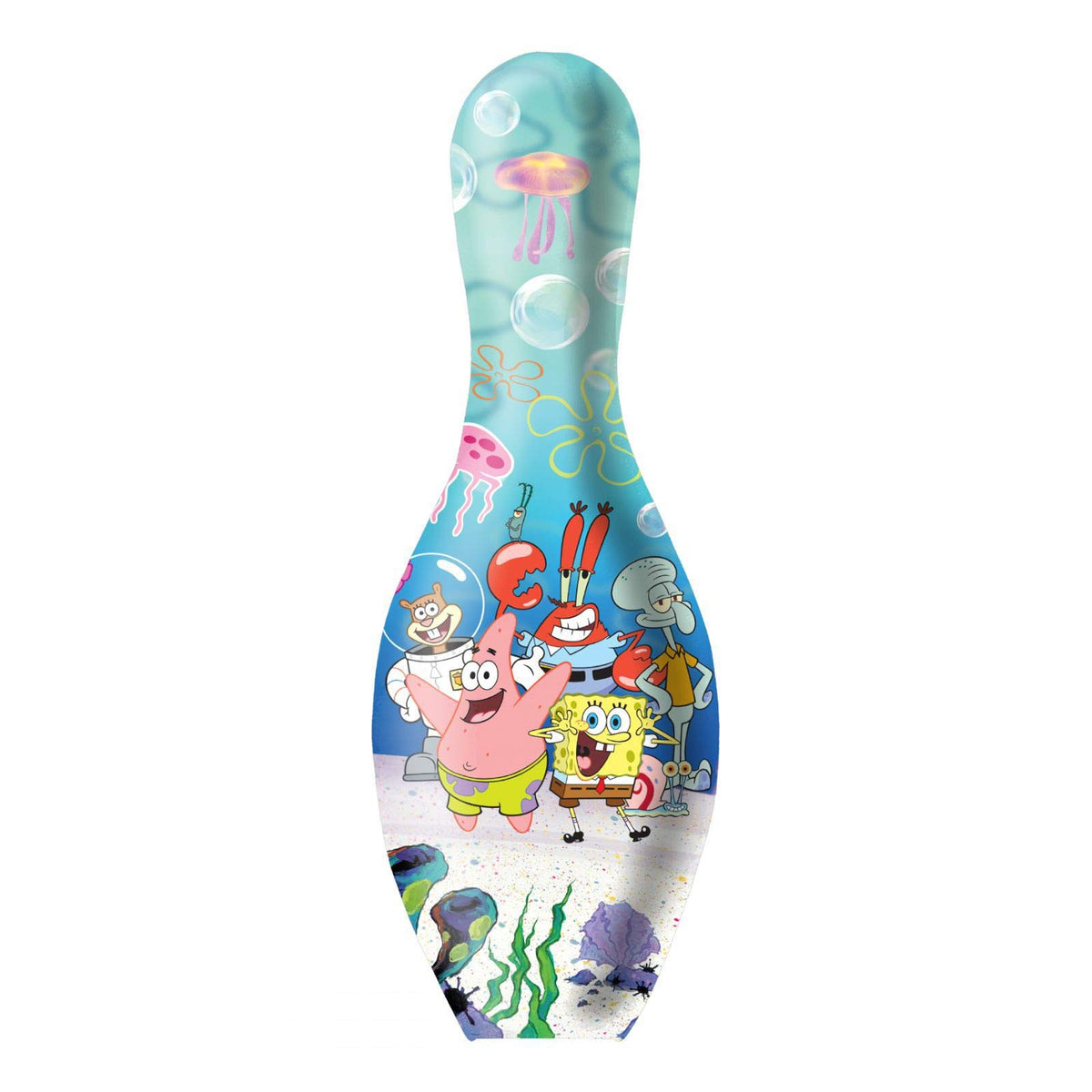 On The Ball Bowling Spongebob Official Size Bowling Pin (Group on Sand) - view 1