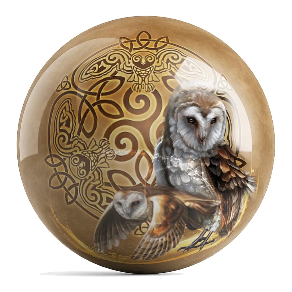 On The Ball Bowling OTB Brigid Ashwood Celtic Owls Bowling Ball UNDRILLED (16) - view 1