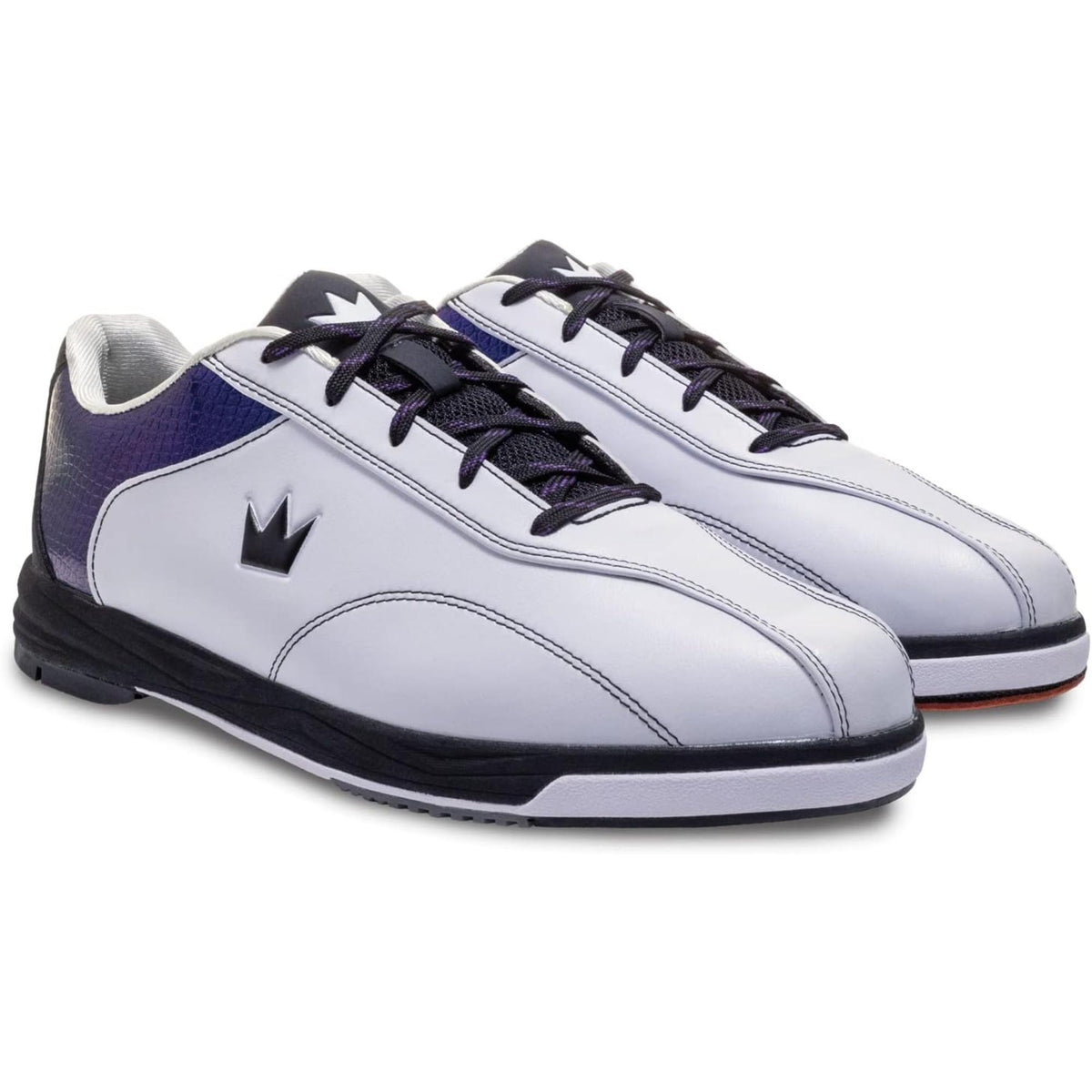 Women’s bowling shoes with lace-up closure, smooth synthetic upper, cushioned collar, and durable outsole designed for right-handed bowlers.