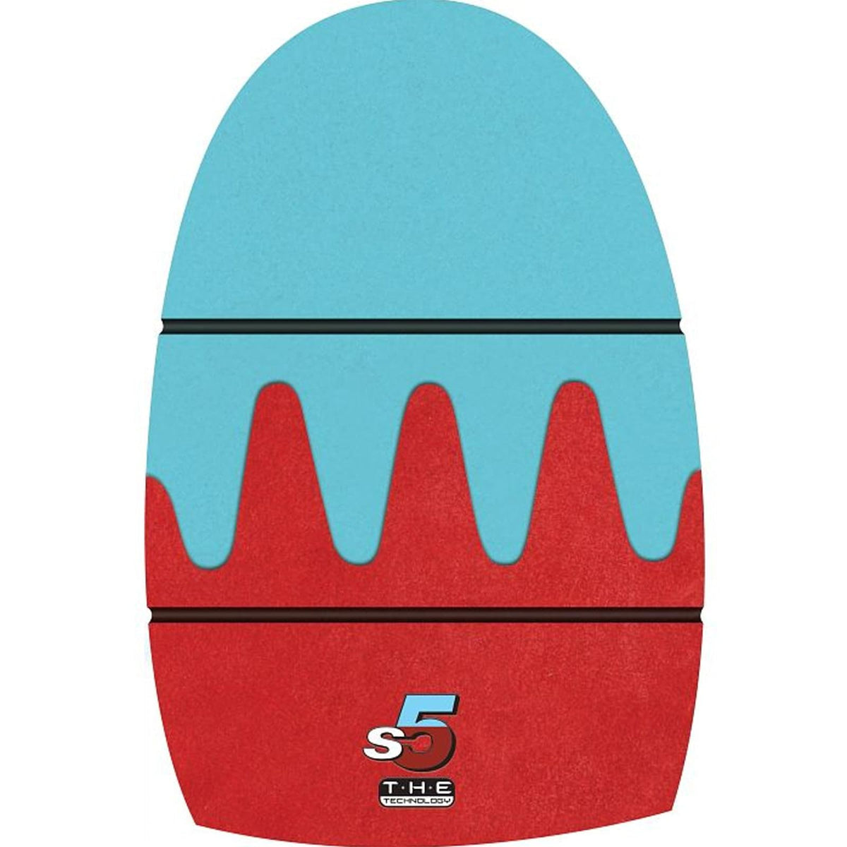 Dexter T·H·E Replacement Slide Sole - T·H·E S5 Blue/Red Sawtooth XXSmall - Shortest Slide (Only Works with T·H·E Shoes Styles - These DO NOT Work with SST8 and Below) - view 1