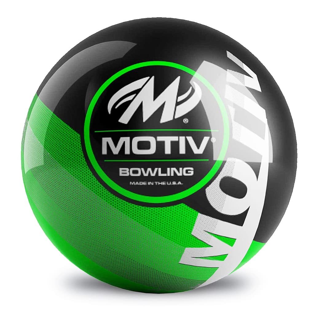 On The Ball Bowling Motiv Velocity Spare Bowling Ball - Black/Lime - view 1