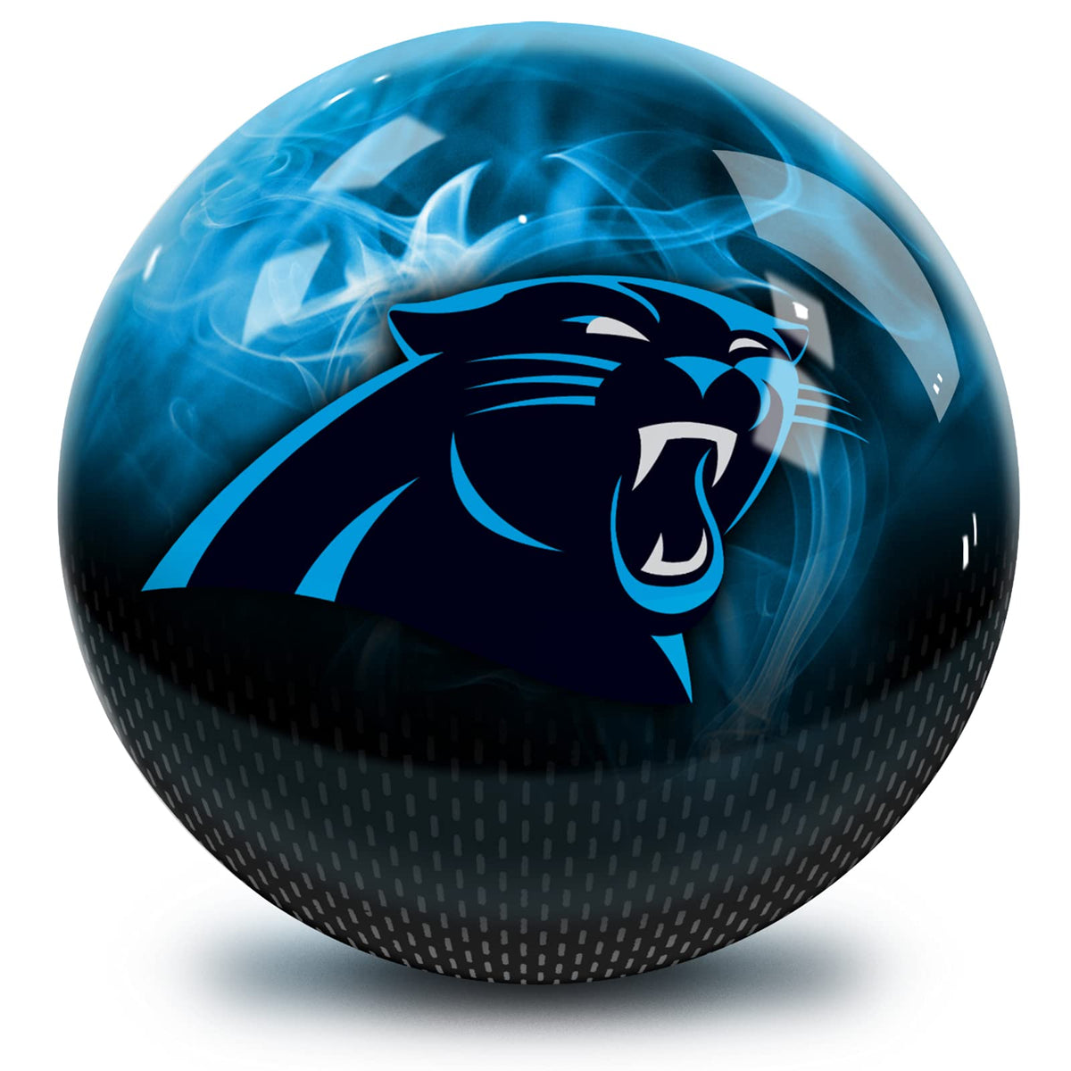 On The Ball Bowling NFL Carolina Panthers Undrilled Bowling Ball (On Fire) - view 2
