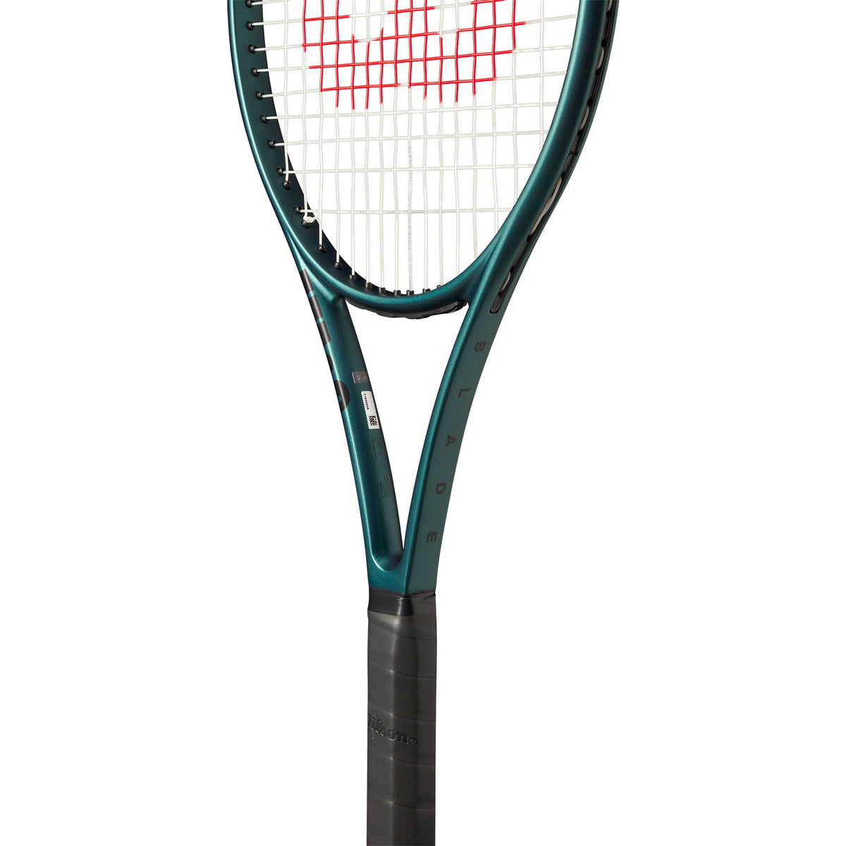 Wilson Blade 100UL V9 Tennis Racket, Unstrung in Green - alternate view 6