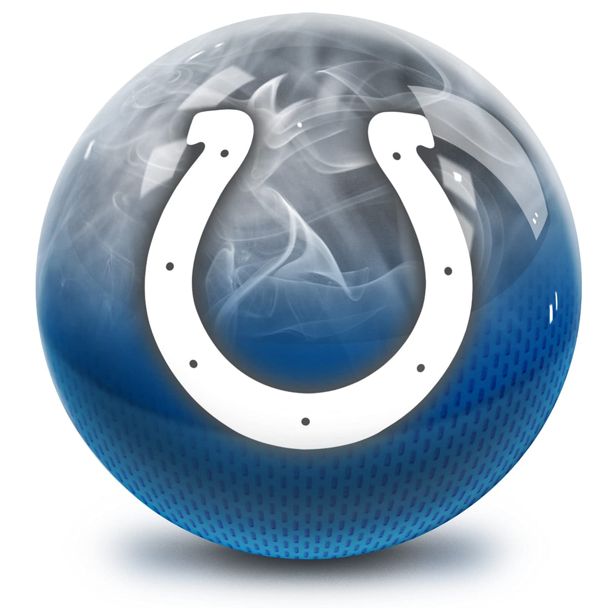 On The Ball Bowling Strikeforce Bowling NFL Indianapolis Colts On Fire Undrilled Bowling Ball - view 2