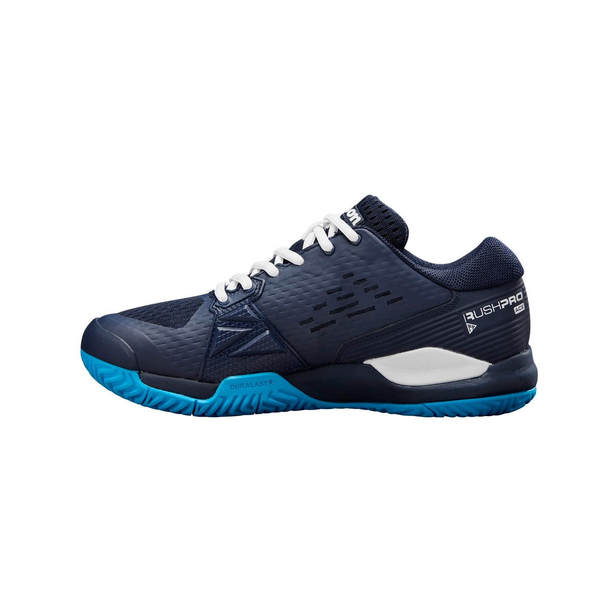 Wilson Rush Pro Ace Junior Tennis Shoes, Navy Blazer/White/Atomic Blue - alternate view 3