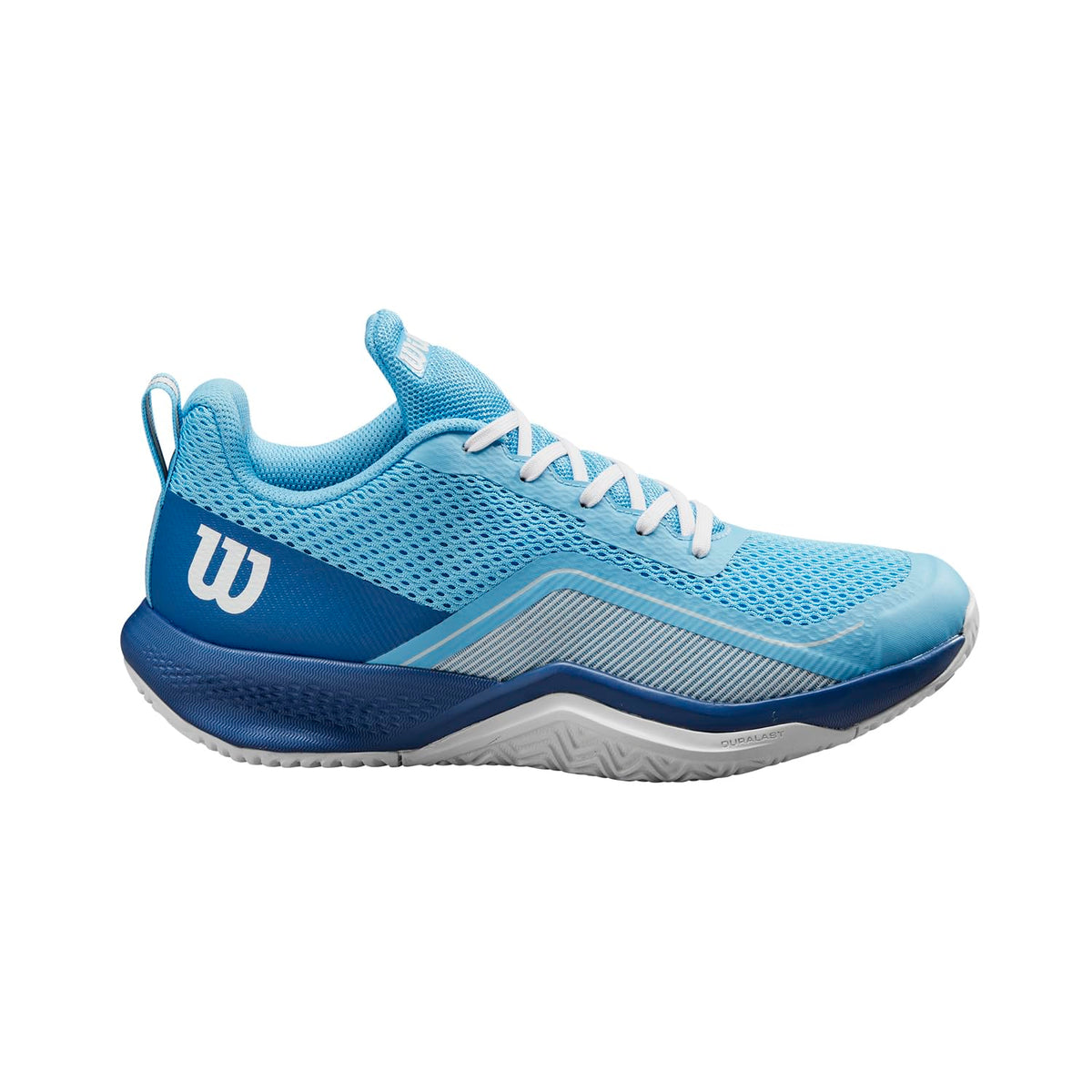 Wilson Rush Pro Lite Womens Tennis Shoes, Bonnie Blue/Deja Vu Blue/White - main view