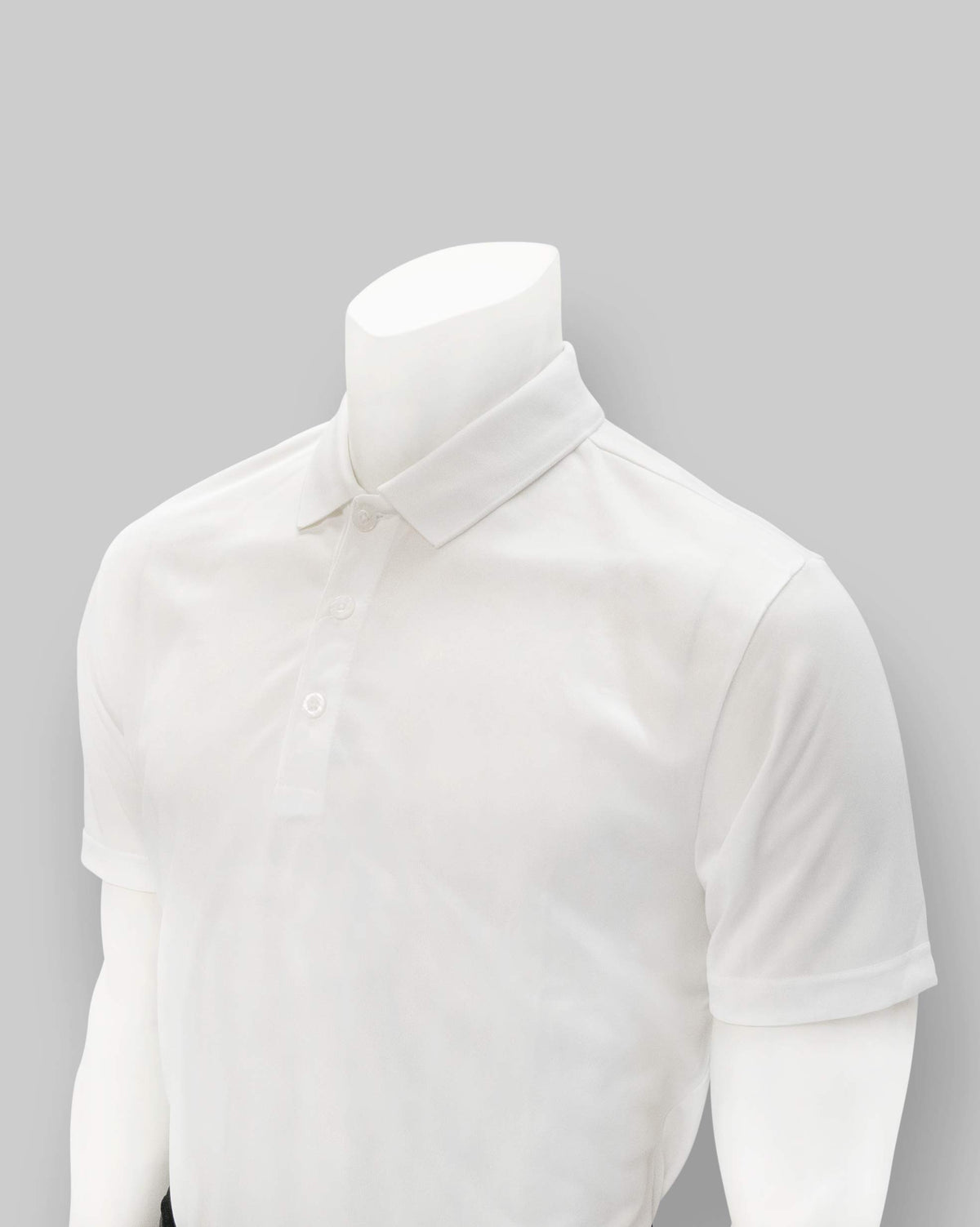 Smitty VBS-488 White Mesh Volleyball Referee Shirt in White - Angle View