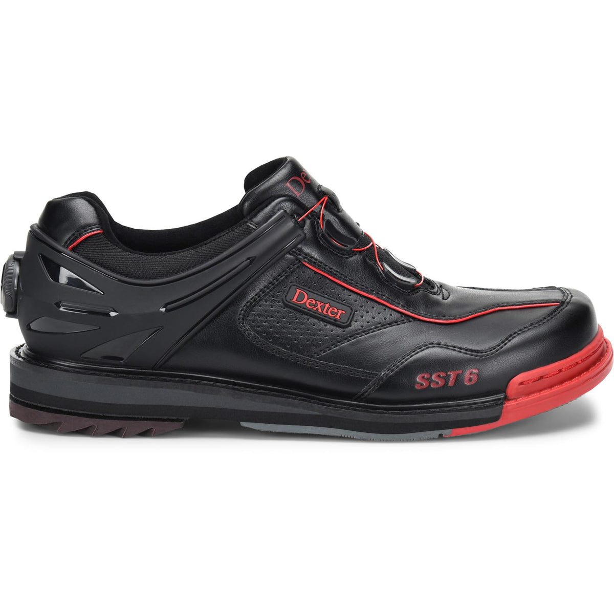 Dexter Men's SST 6 Hybrid BOA Right Handed Bowling Shoes Black/Red - Medium Width - view 3