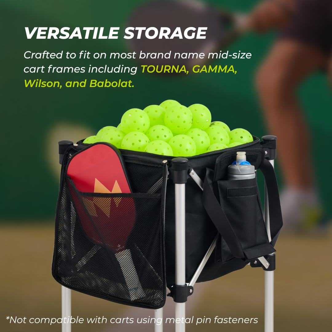 Racket Pets Ball Tote Teaching Cart with Black Bag - Alternate View 3