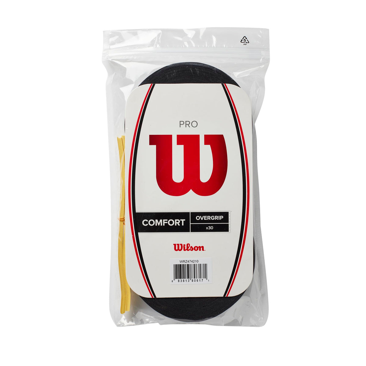Wilson Pro Tennis Overgrip, Black, 30 Pack - main view