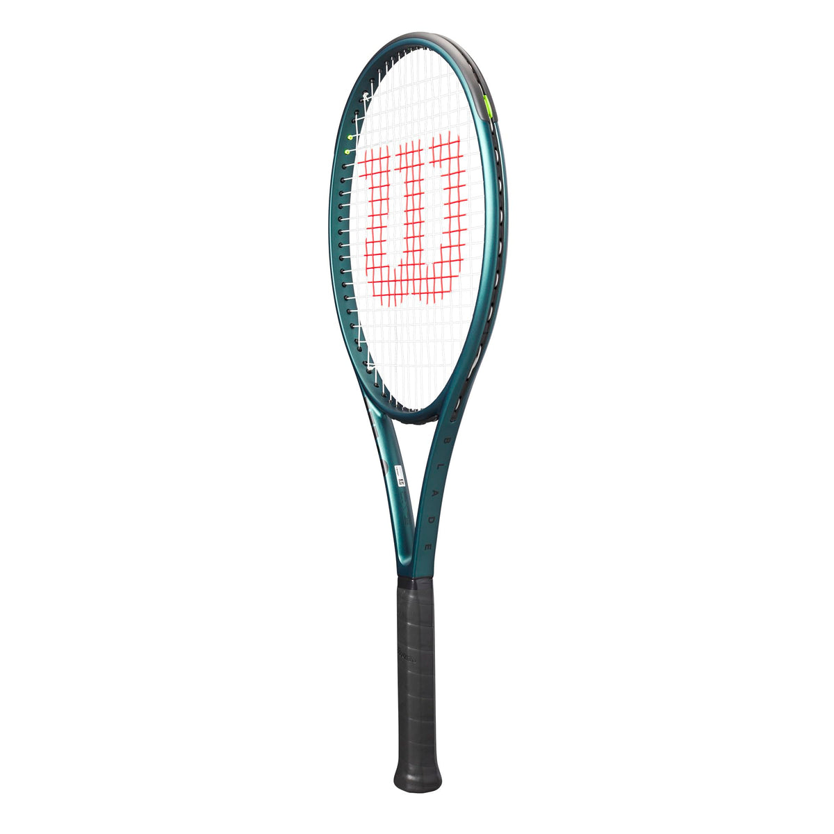 Wilson Blade 100L V9 Tennis Racket, Unstrung in Emerald Green - alternate view 3