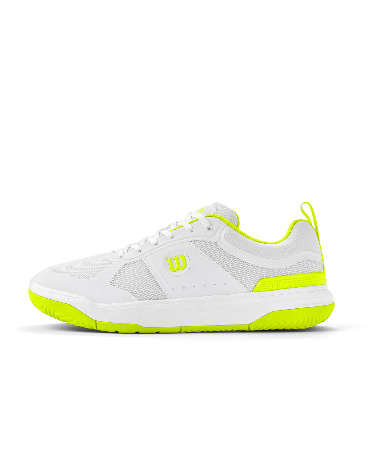 Wilson Pickle Pro Mens Pickleball Shoes, White/White/Safety Yellow, Size 11 - main view