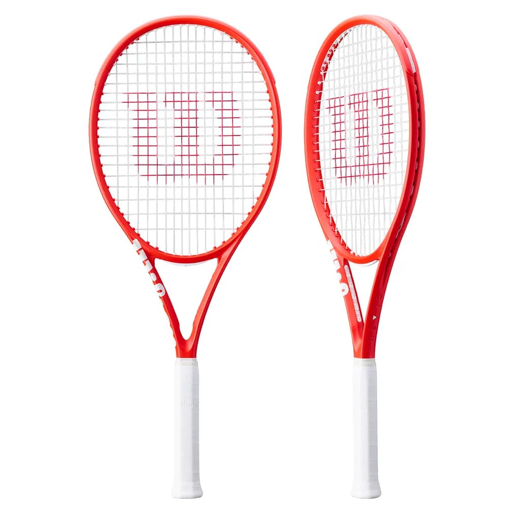 Wilson Clash 100 V3 Reverse Tennis Racket, Unstrung, Infrared - main view