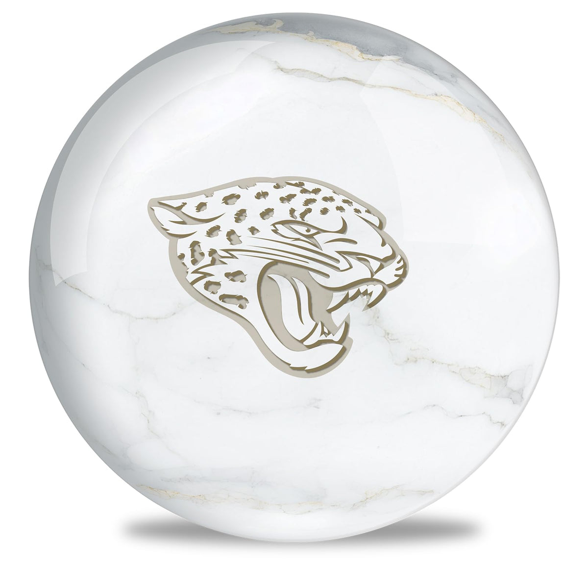 On The Ball Bowling NLF Jacksonville Jaguars Undrilled Bowling Ball (Marble) - view 2