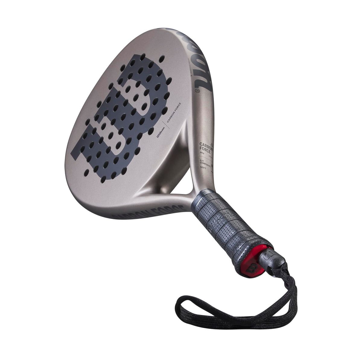 Wilson Carbon Force Padel Racket, Grey/Navy - alternate view 6