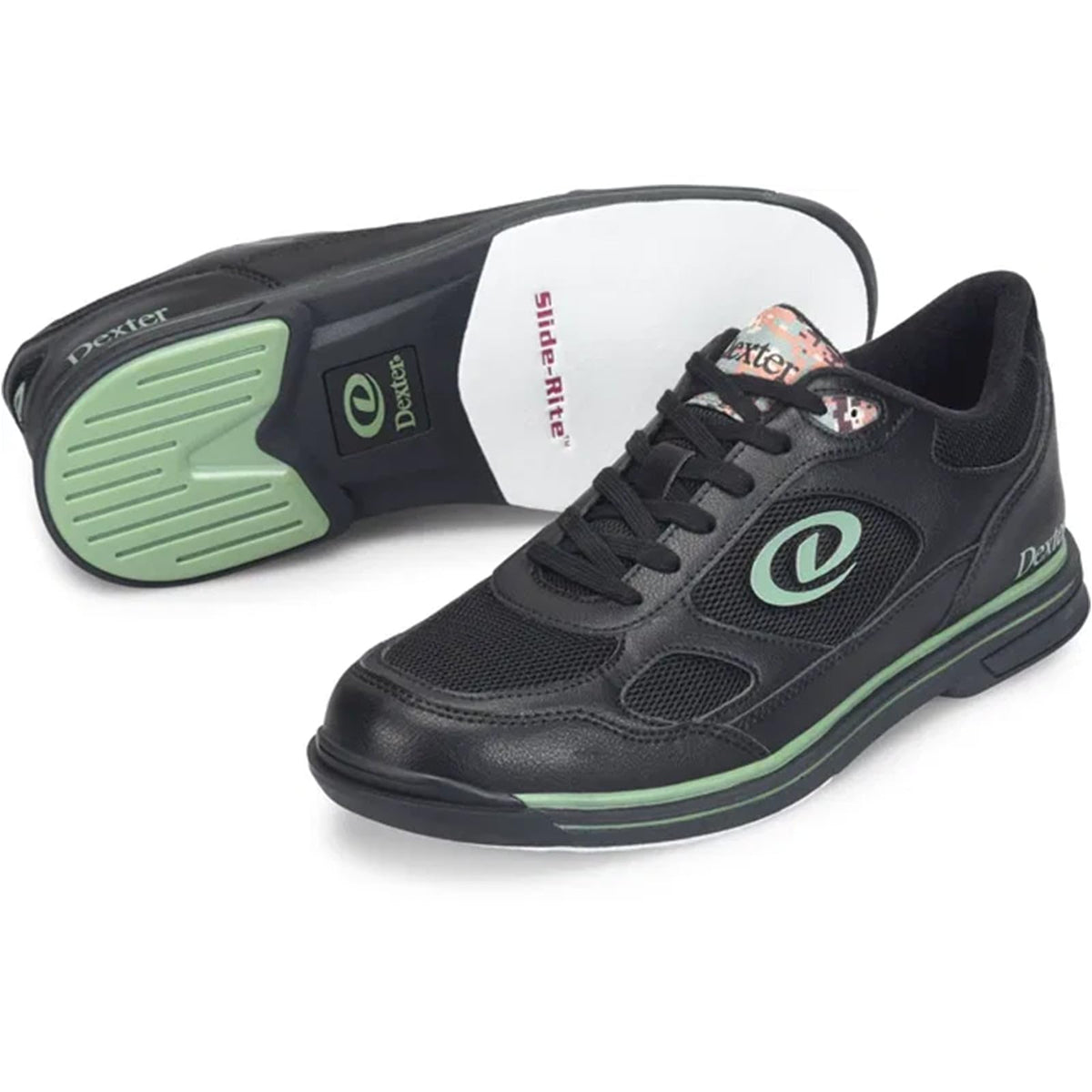 Dexter Men's Randy Bowling Shoe Black/Camo - Wide Width - view 2