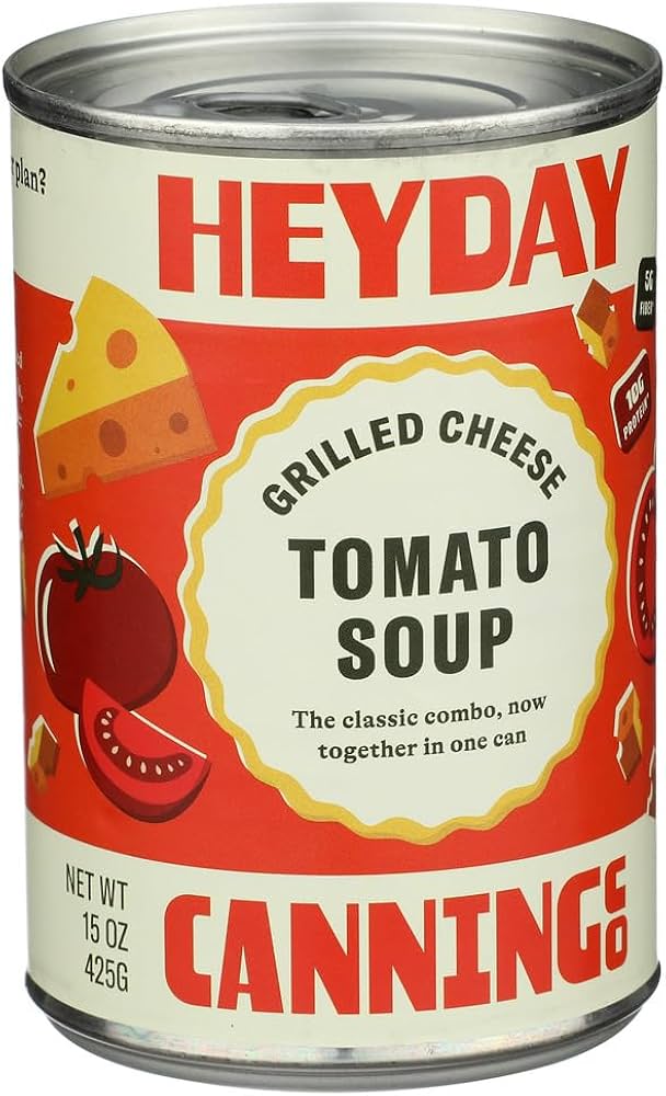 Heyday Canning Co. Grilled Cheese Tomato Soup, 15 oz (Case of 12)