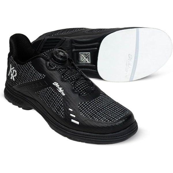 KR Strikeforce Jet FT Black Silver Left Hand Men’s Bowling Shoes