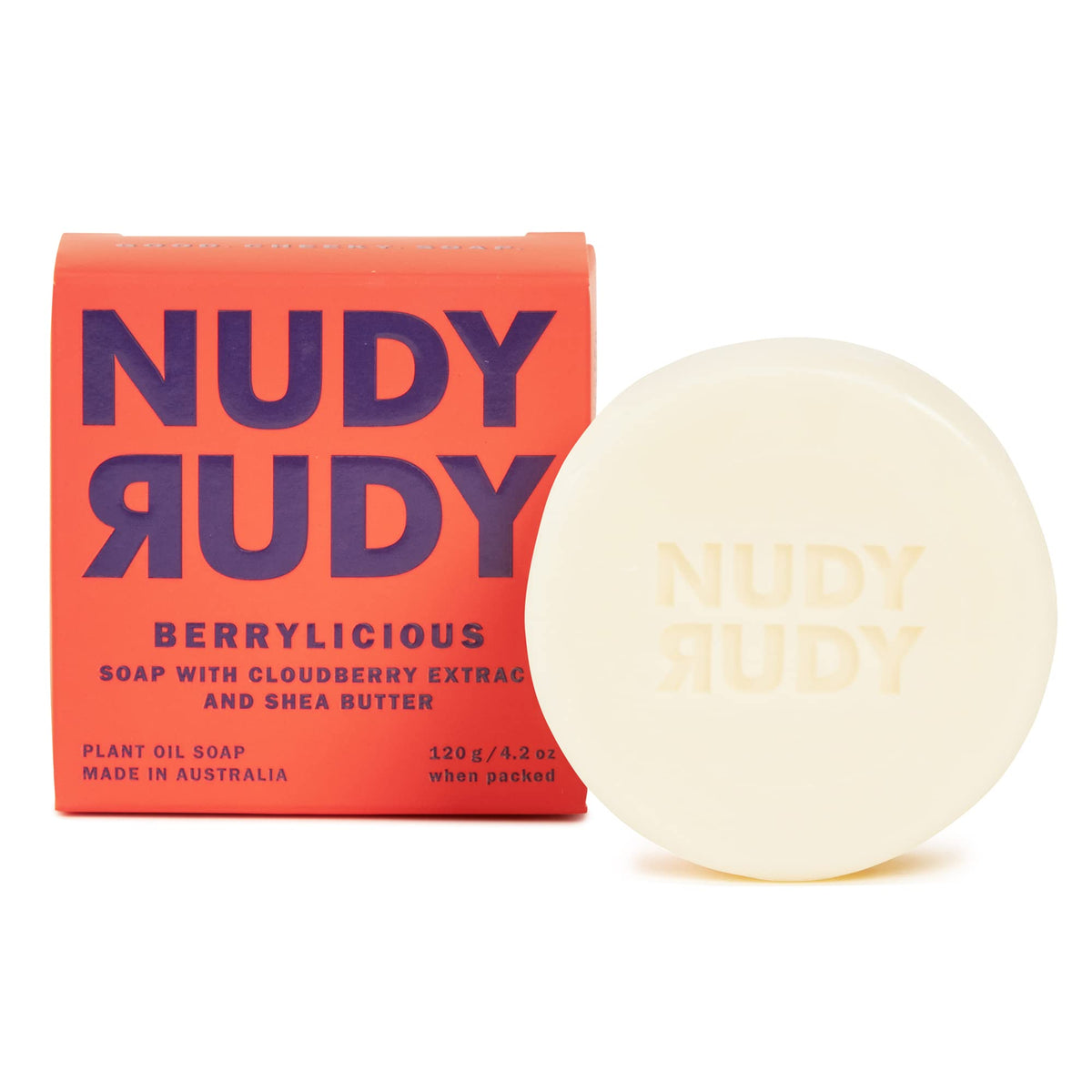 Nudy Rudy Berrylicious Soap Bar, 4.2 oz