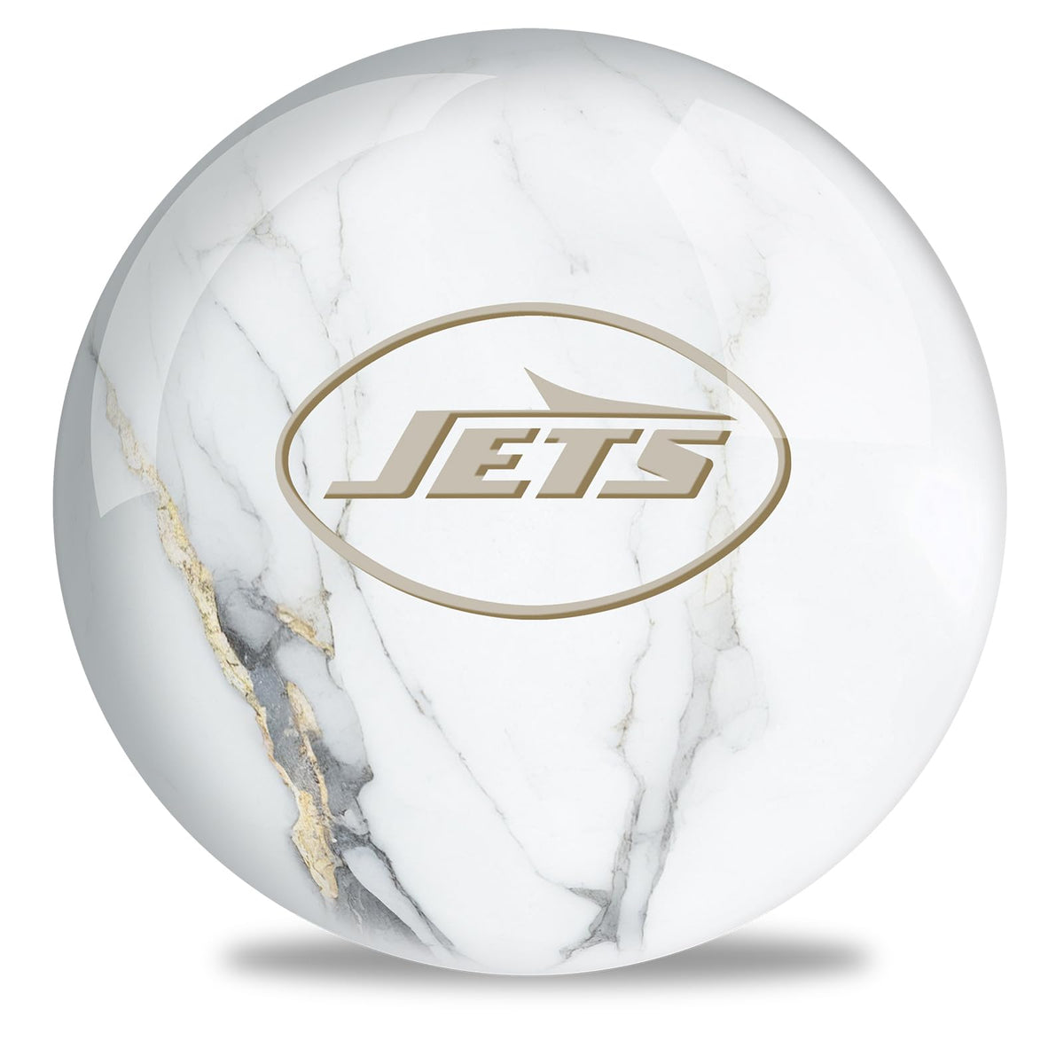 On The Ball Bowling NFL New York Jets Undrilled Bowling Ball (Marble) - view 1