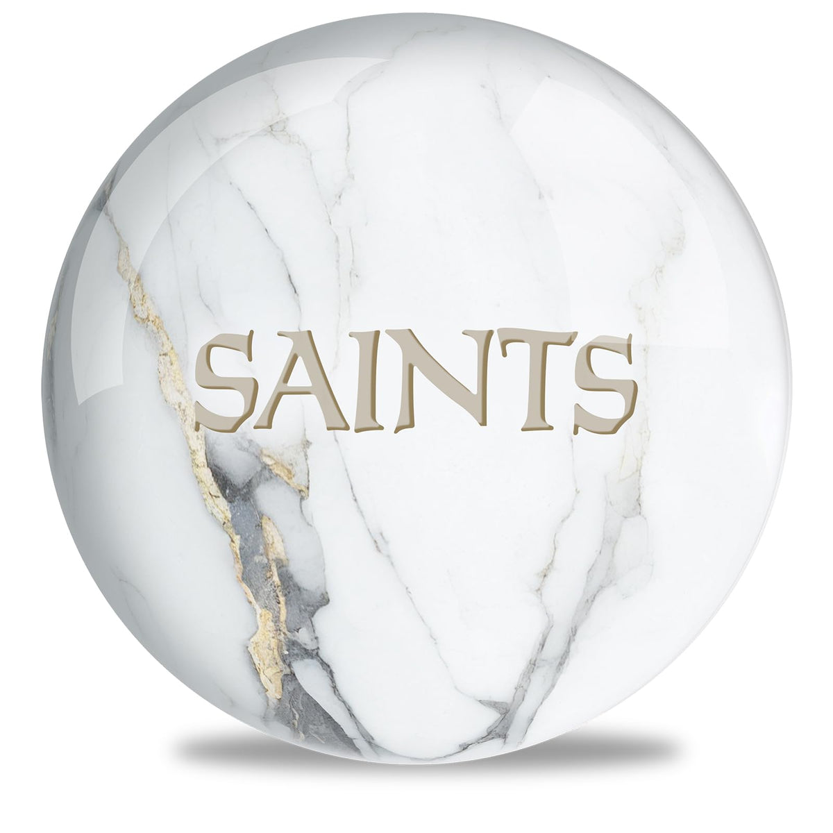 On The Ball Bowling NFL New Orleans Saints Undrilled Bowling Ball (Marble) - view 1