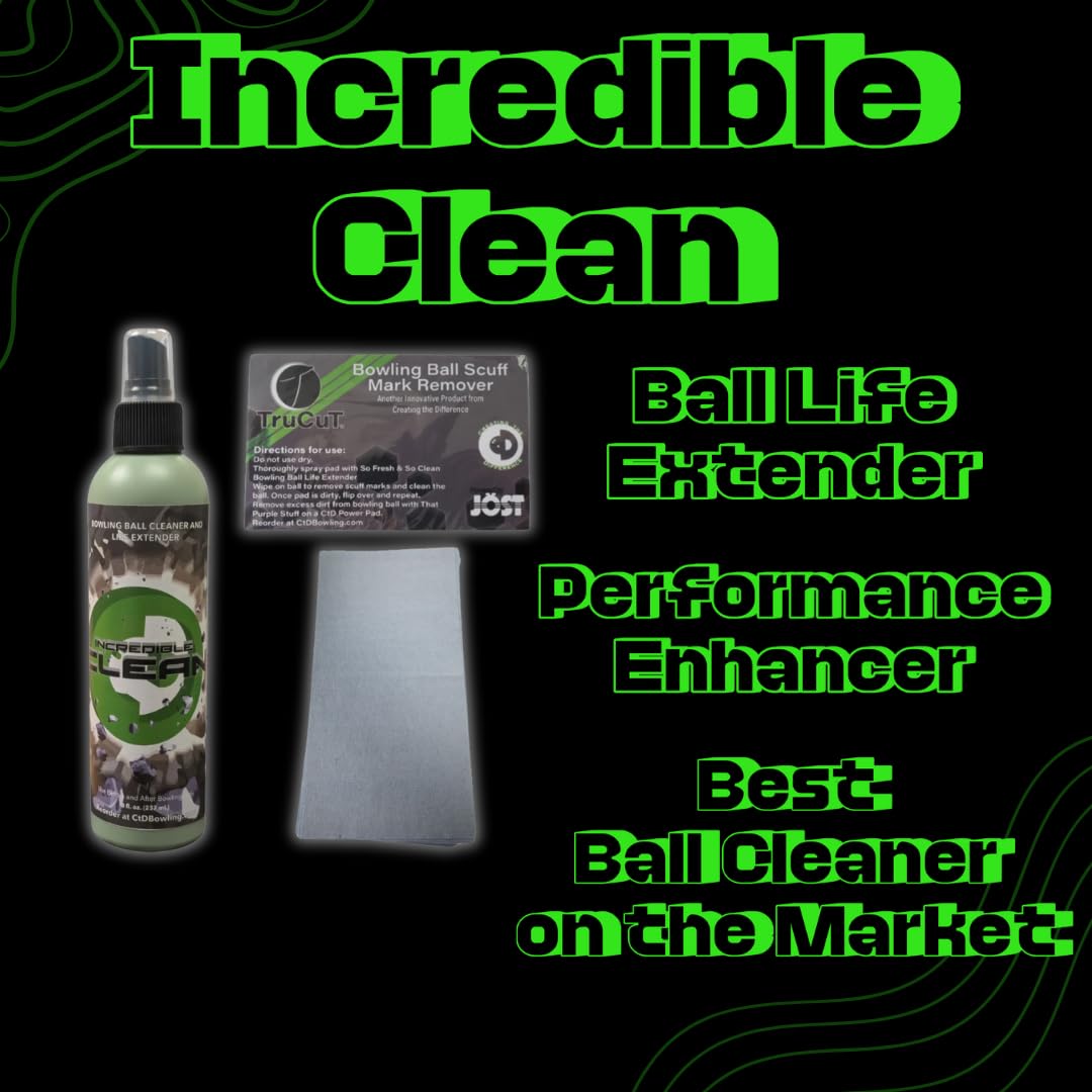 Creating the Difference Incredible Clean Strongest Formula Bowling Ball Cleaner Life Extender Kit - view 3