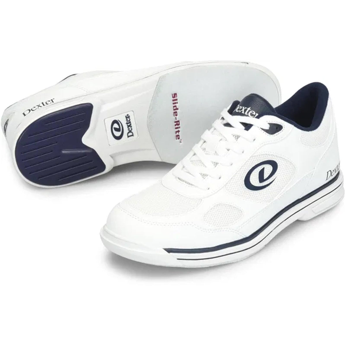 Dexter Men's Randy Bowling Shoe White/Navy - Wide Width - view 2