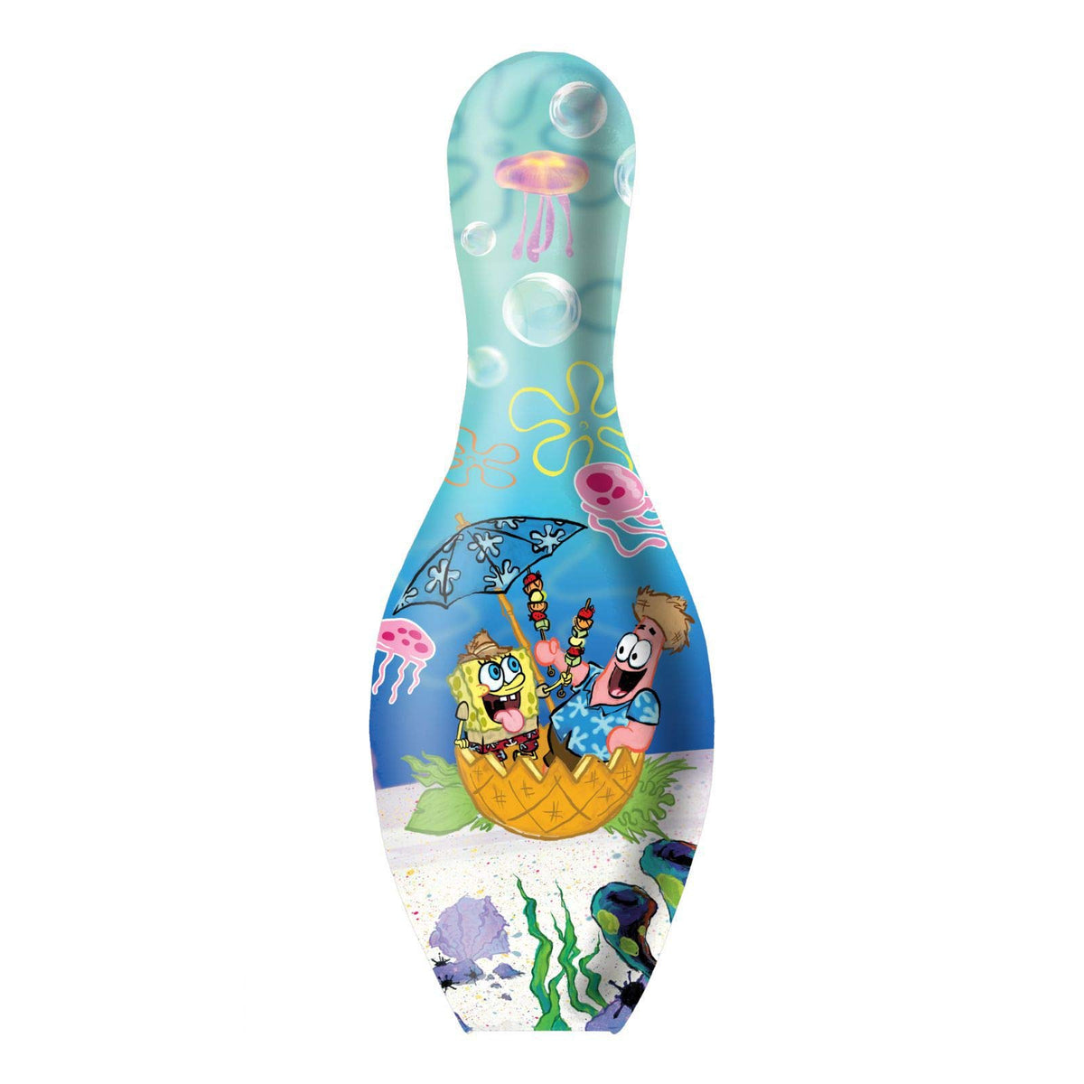 On The Ball Bowling Spongebob Official Size Bowling Pin (Group on Sand) - view 2