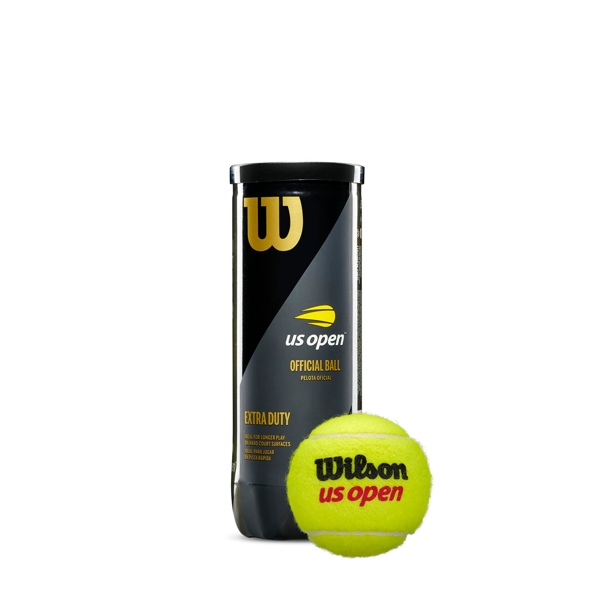 Wilson US Open Extra Duty Tennis Balls - 12 Can Case - detail