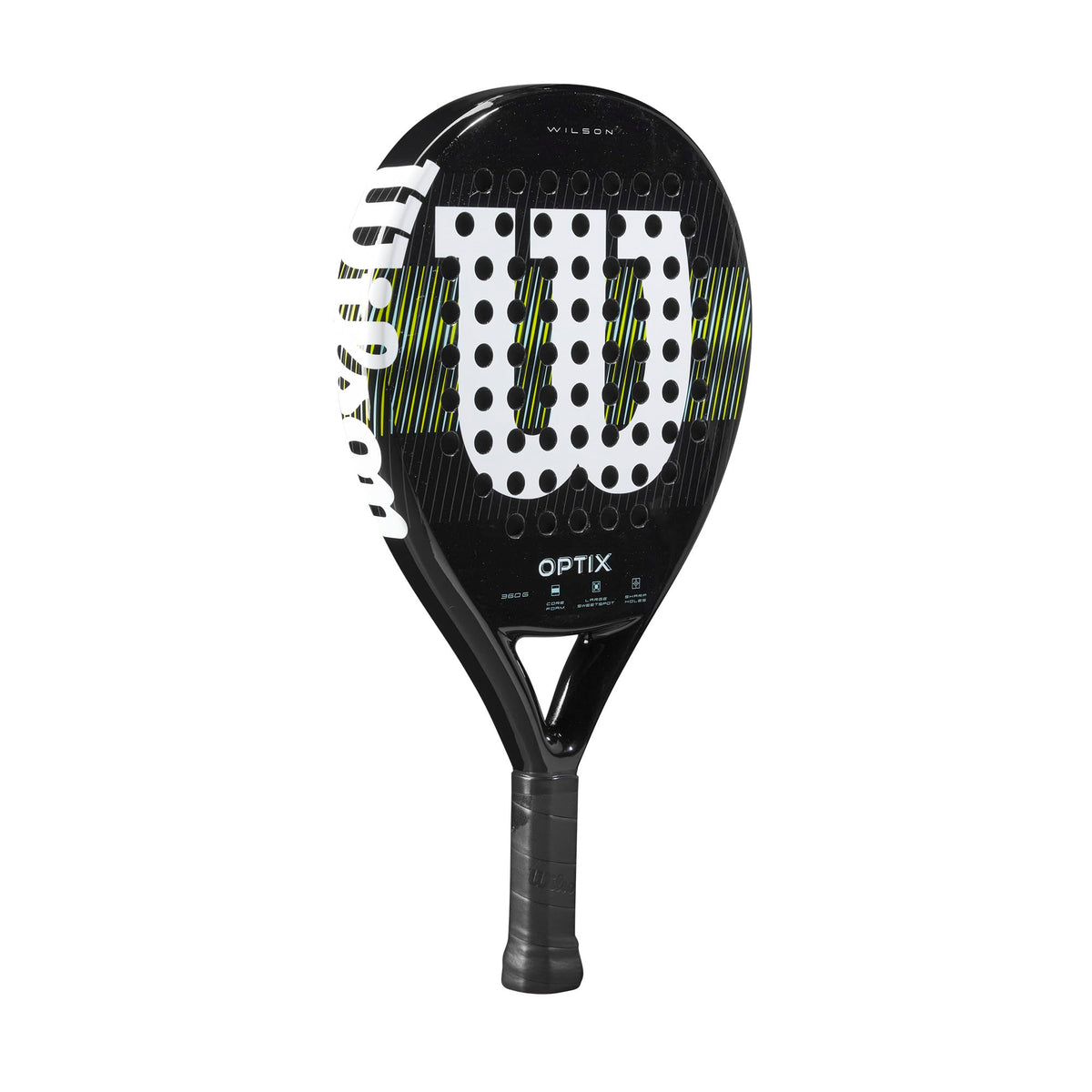 Wilson Optix V1 Padel Racket, Black/Green - alternate view 1