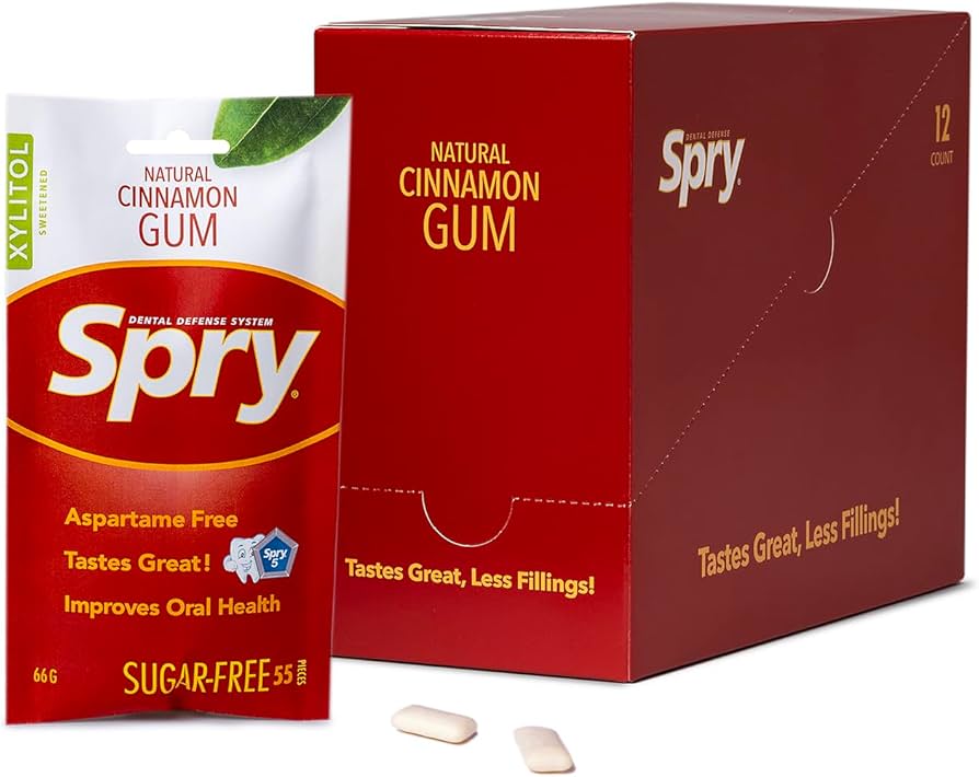 Spry Cinnamon Gum Bag, 55 ct (Case of 12)