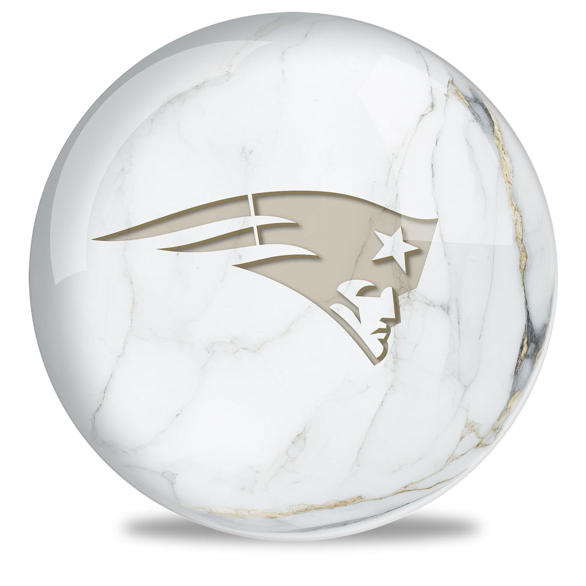 On The Ball Bowling NFL New England Patriots Undrilled Bowling Ball (Marble) - view 2