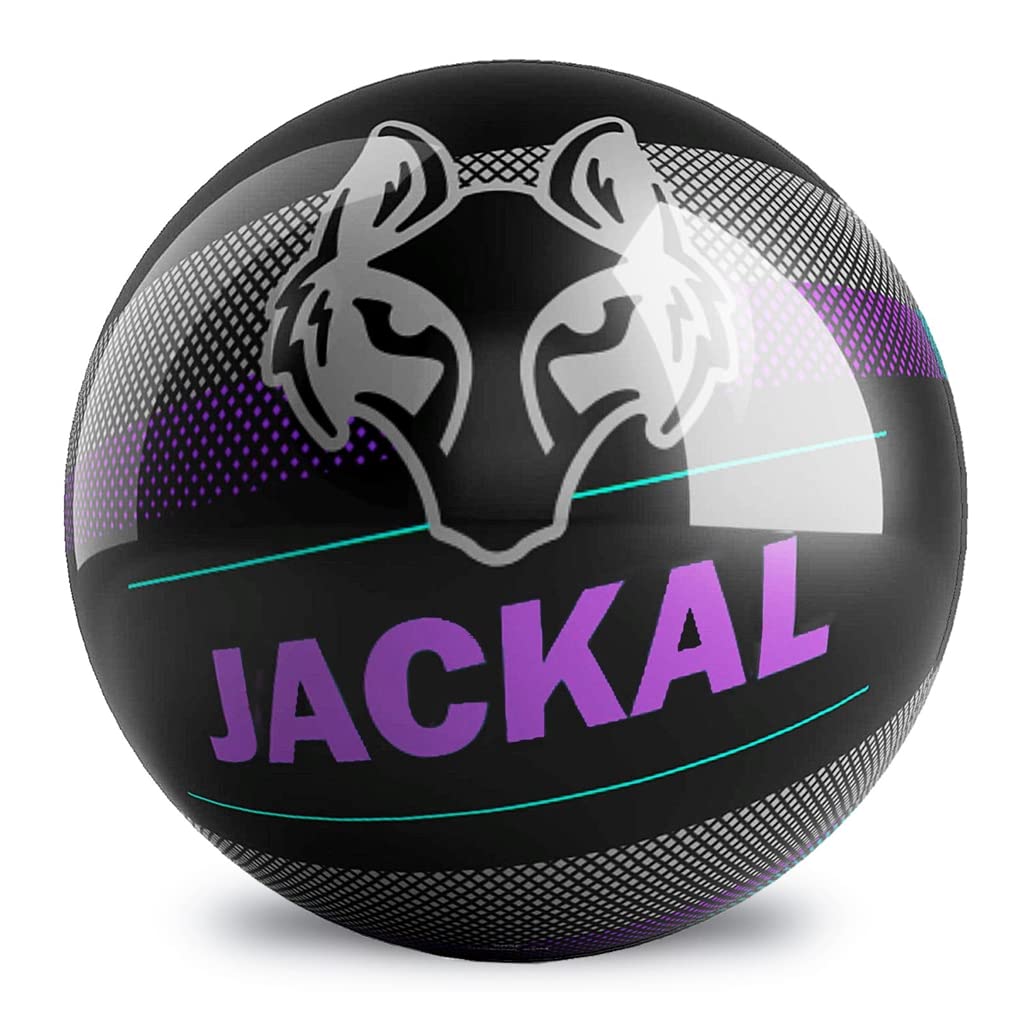On The Ball Bowling Motiv Jackal Pixel Spare Bowling Ball - Black/Purple - view 1