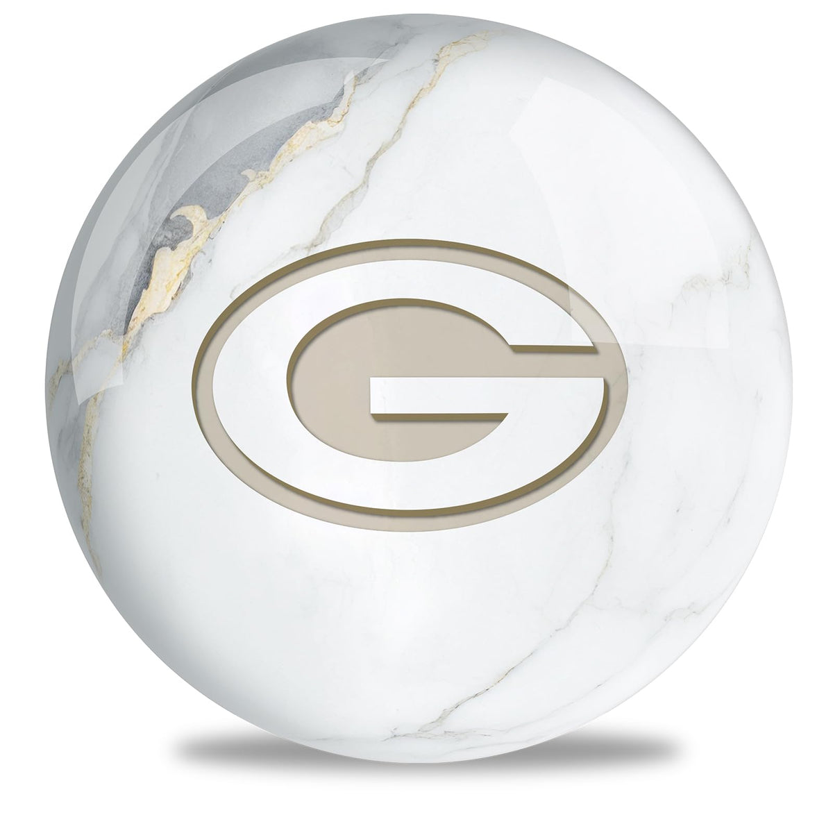 On The Ball Bowling NFL Green Bay Packers Marble Undrilled Bowling Ball (Marble) - view 2