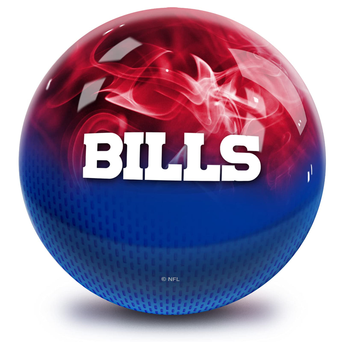 On The Ball Bowling NFL Buffalo Bills Undrilled Bowling Ball (On Fire) - view 1