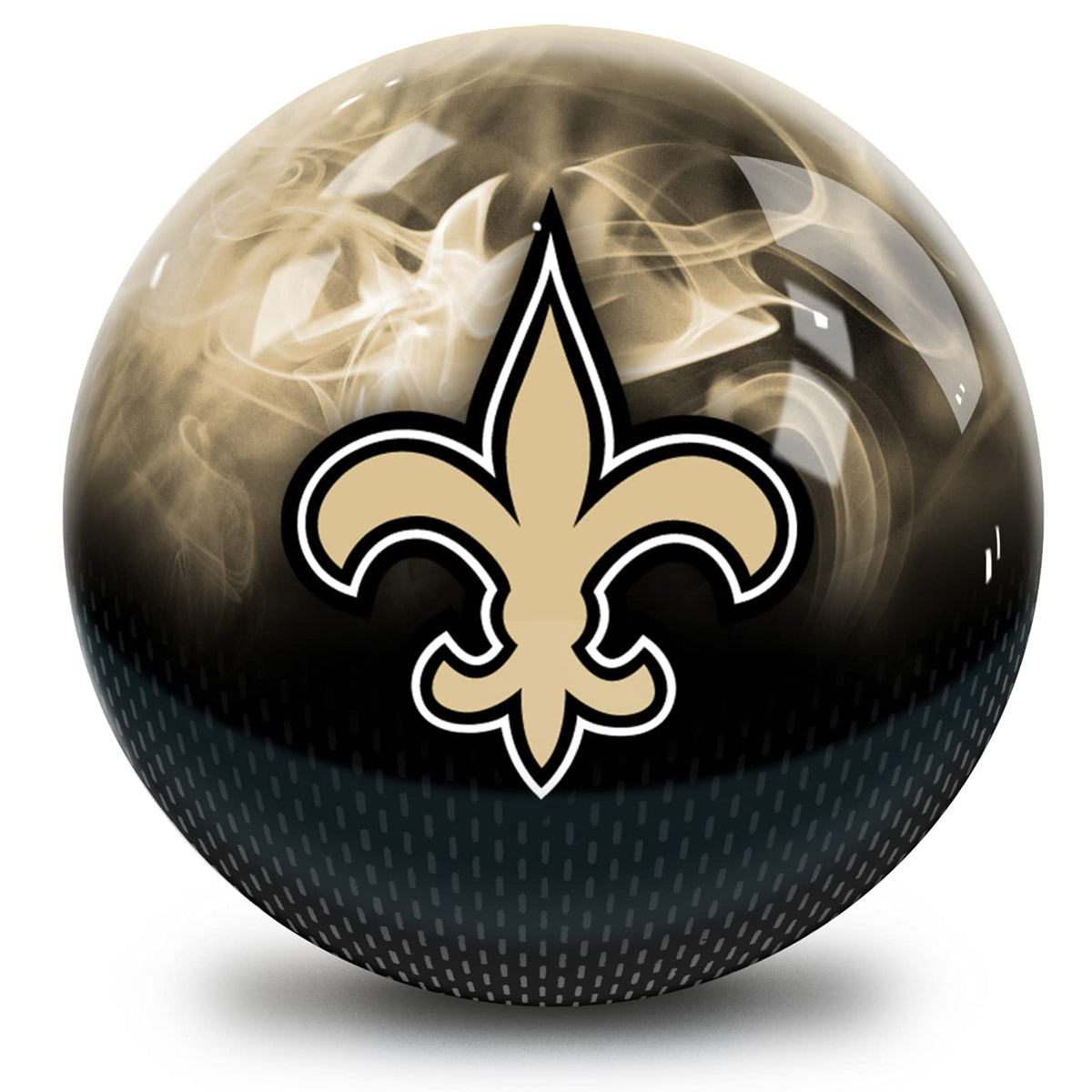 On The Ball Bowling NFL New Orleans Saints Undrilled Bowling Ball (On Fire) - view 2