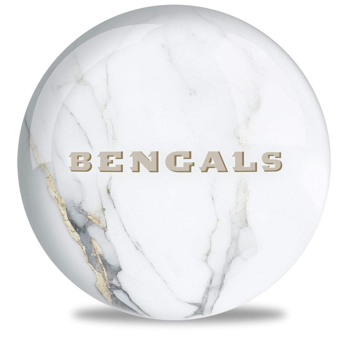 On The Ball Bowling NFL Cincinnati Bengals Marble Undrilled Bowling Ball (Marble) - view 1